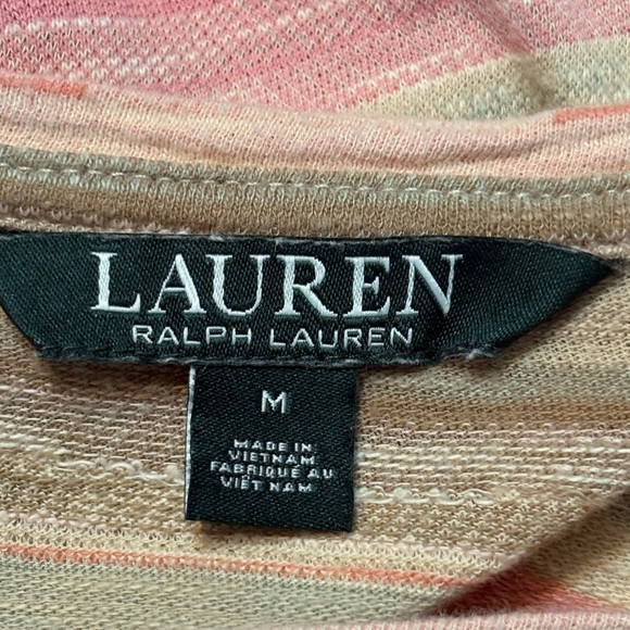 Lauren Ralph Lauren Striped Midi Dress in earthy tones size M - Picture 3 of 10